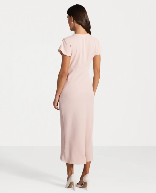 Vestido Juliette com Decote em V | Rosa