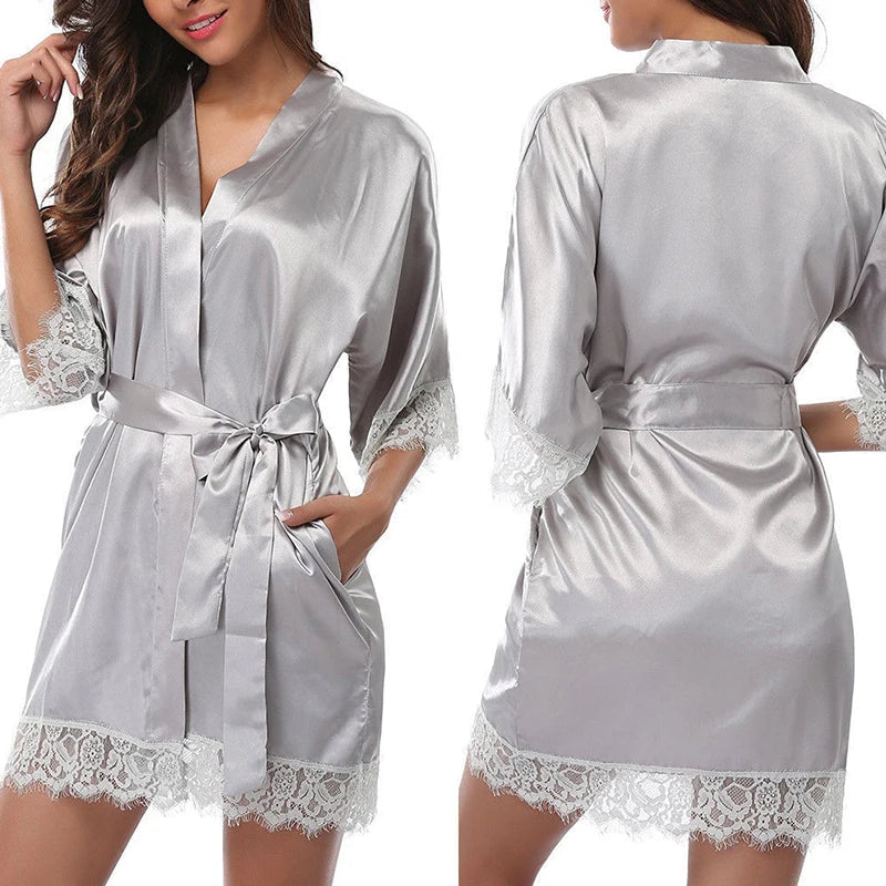 Pijama em Seda Brilhante